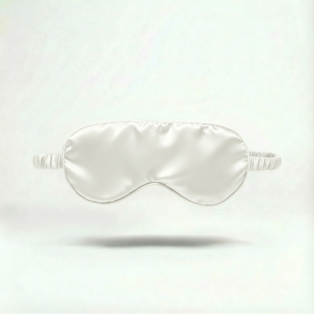 LUXURY SILK SLEEP MASK | WHITE