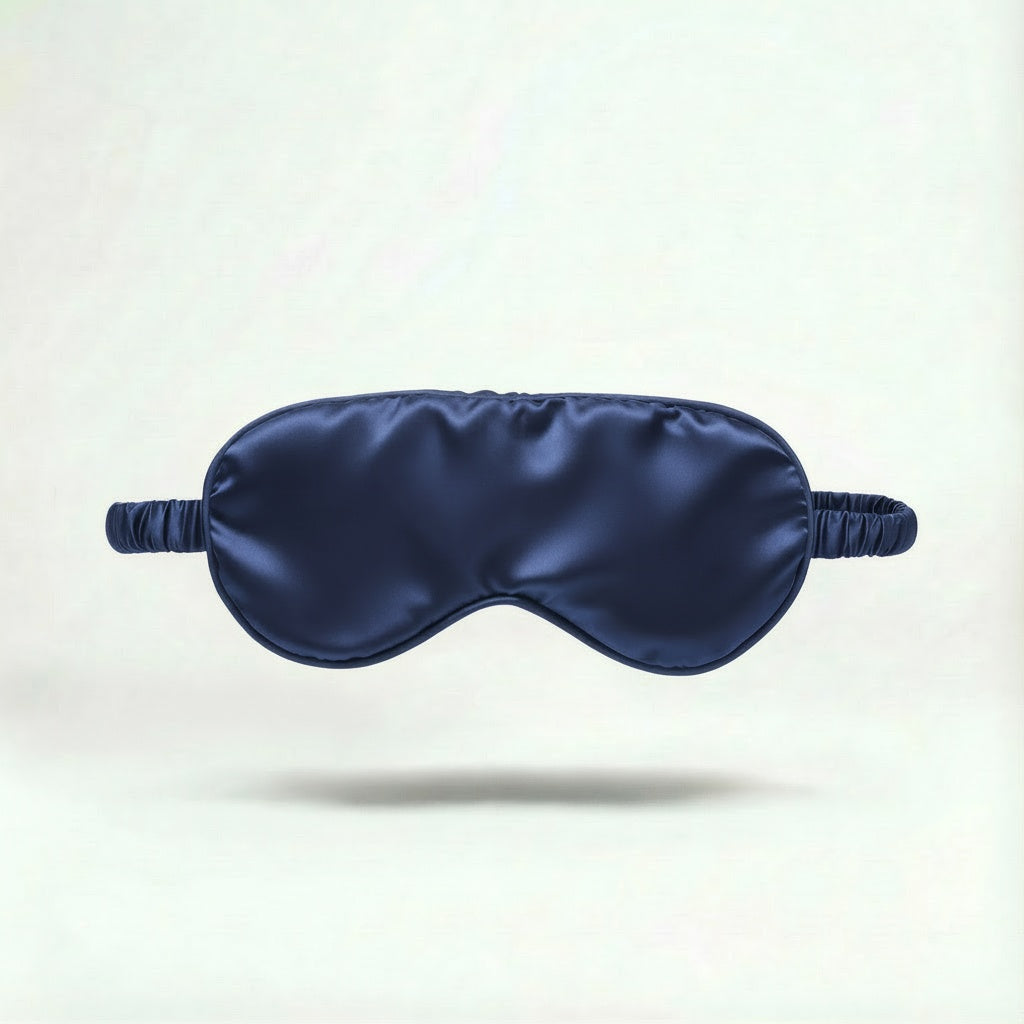 LUXURY SILK SLEEP MASK | NAVY BLUE