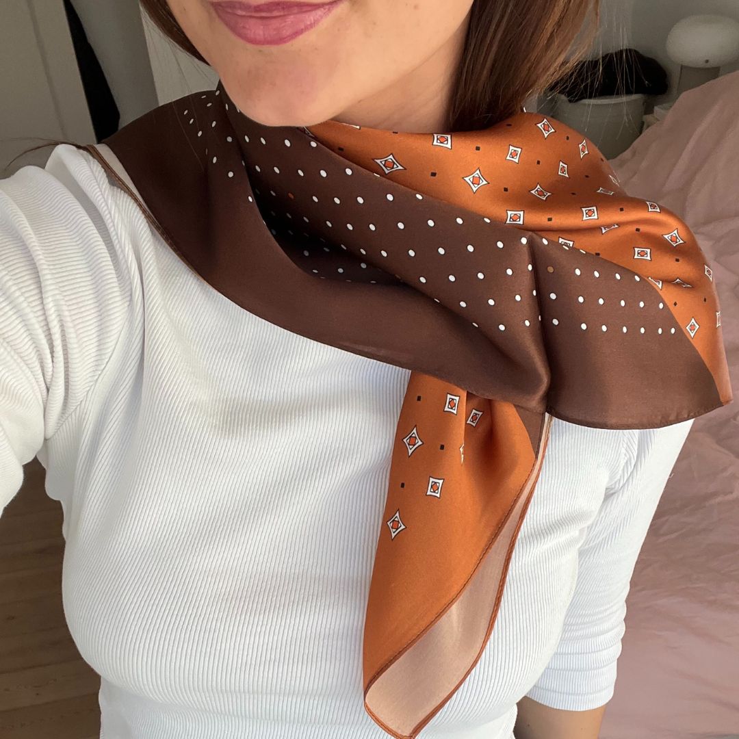 Silk scarf | Fall Mix | 68 CM