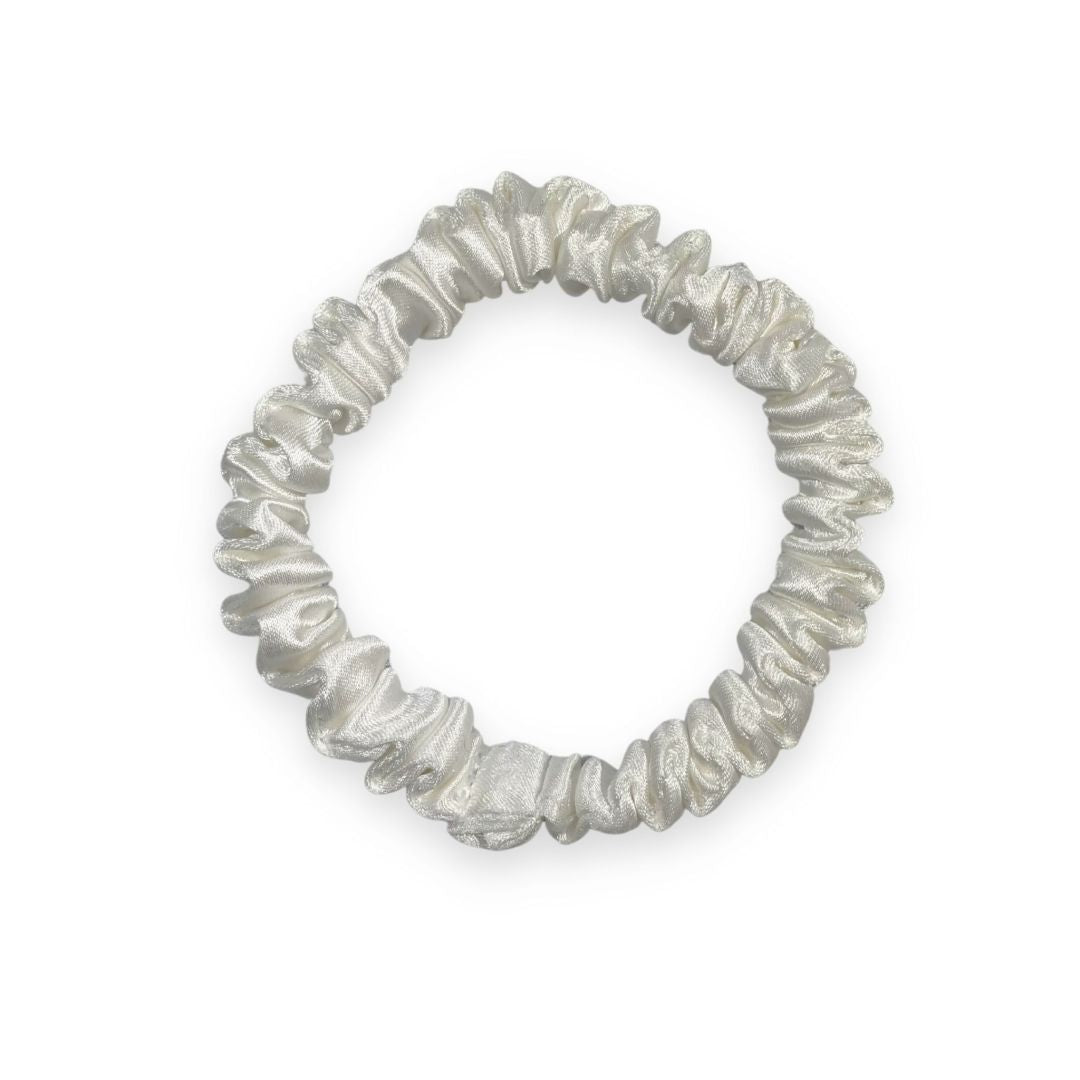 SILK SCRUNCHIE MINI (3er-Pack) - WEISS