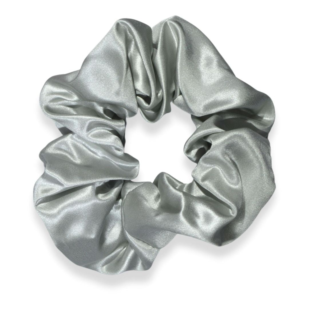 SILK SCRUNCHIE BIG - SILVER