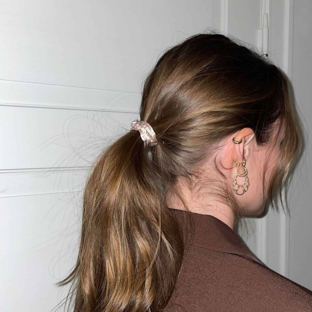 SILK SCRUNCHIE MINI (3er-Pack) - ROSÉGOLD