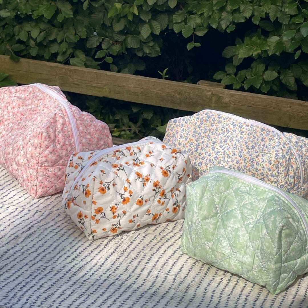 COSMETIC BAG KIT (Large + Small) - Choose your own color