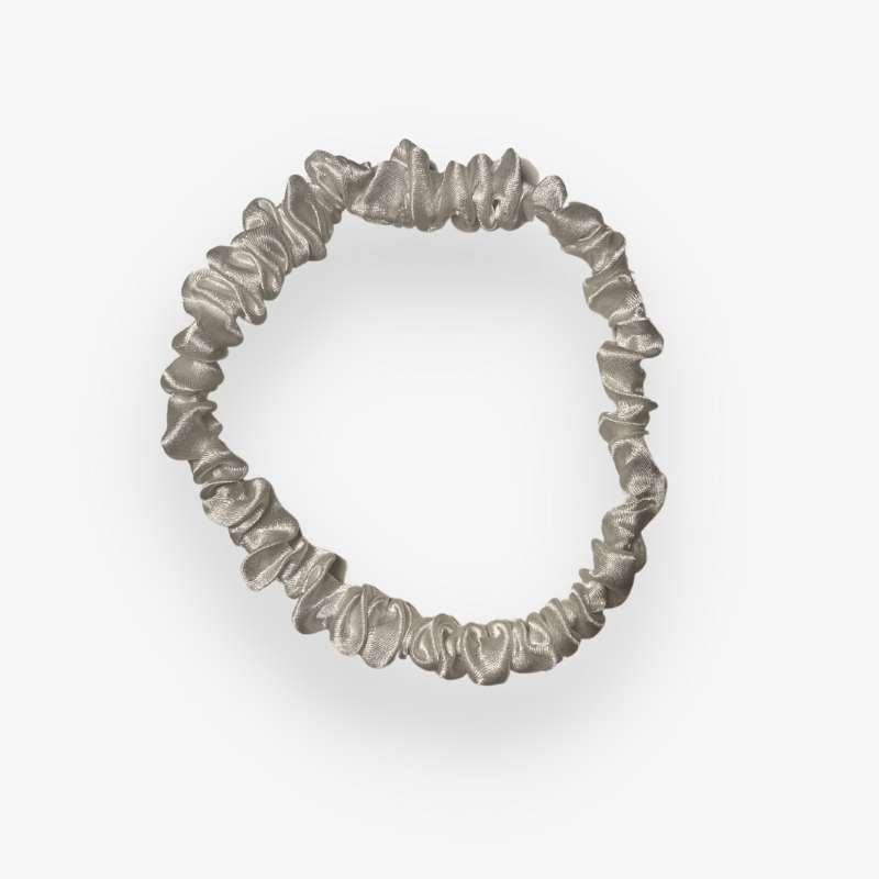 SILK SCRUNCHIE SKINNY - WEISS