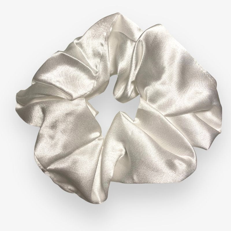 SILK SCRUNCHIE XL - WHITE